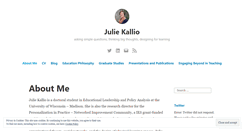 Desktop Screenshot of juliekallio.com