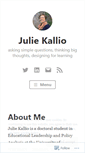 Mobile Screenshot of juliekallio.com