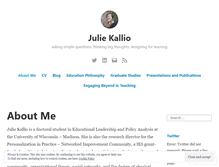 Tablet Screenshot of juliekallio.com